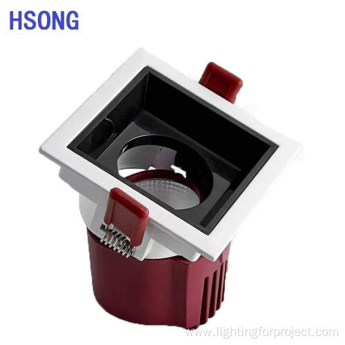High end 20w square recessed led downlights